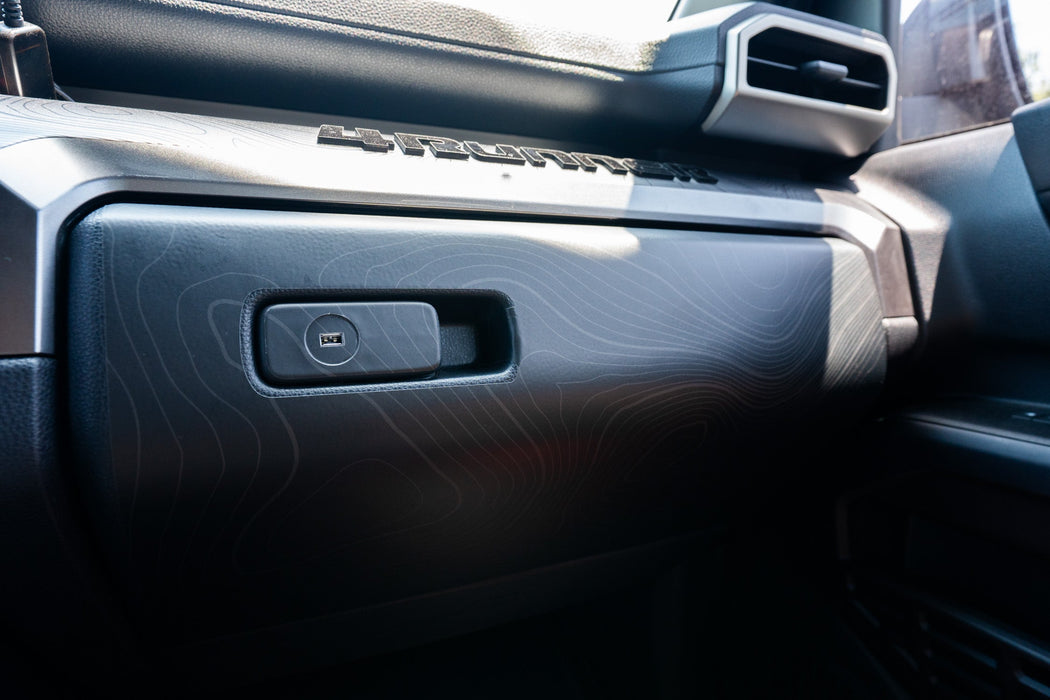 StickerFab Topographic Glove Box Protection for Tacoma (2024-Current)