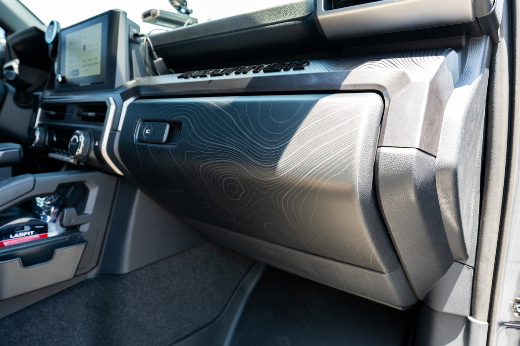 StickerFab Topographic Glove Box Protection for Tacoma (2024-Current)