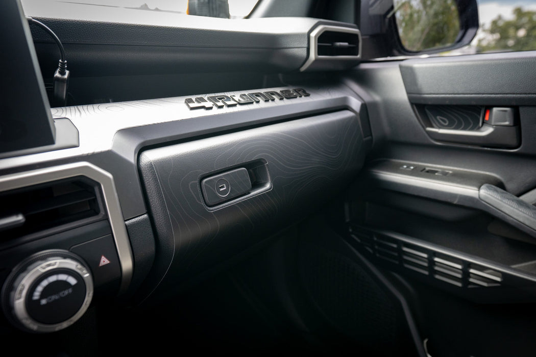 StickerFab Topographic Glove Box Protection for Tacoma (2024-Current)