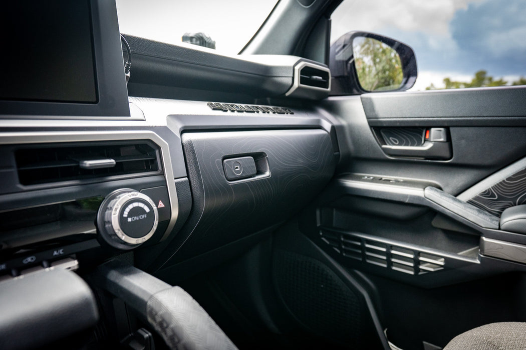 StickerFab Topographic Glove Box Protection for Tacoma (2024-Current)