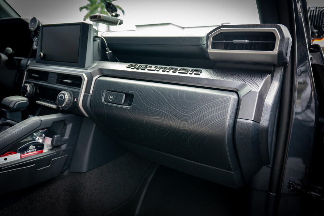 StickerFab Topographic Glove Box Protection for Tacoma (2024-Current)