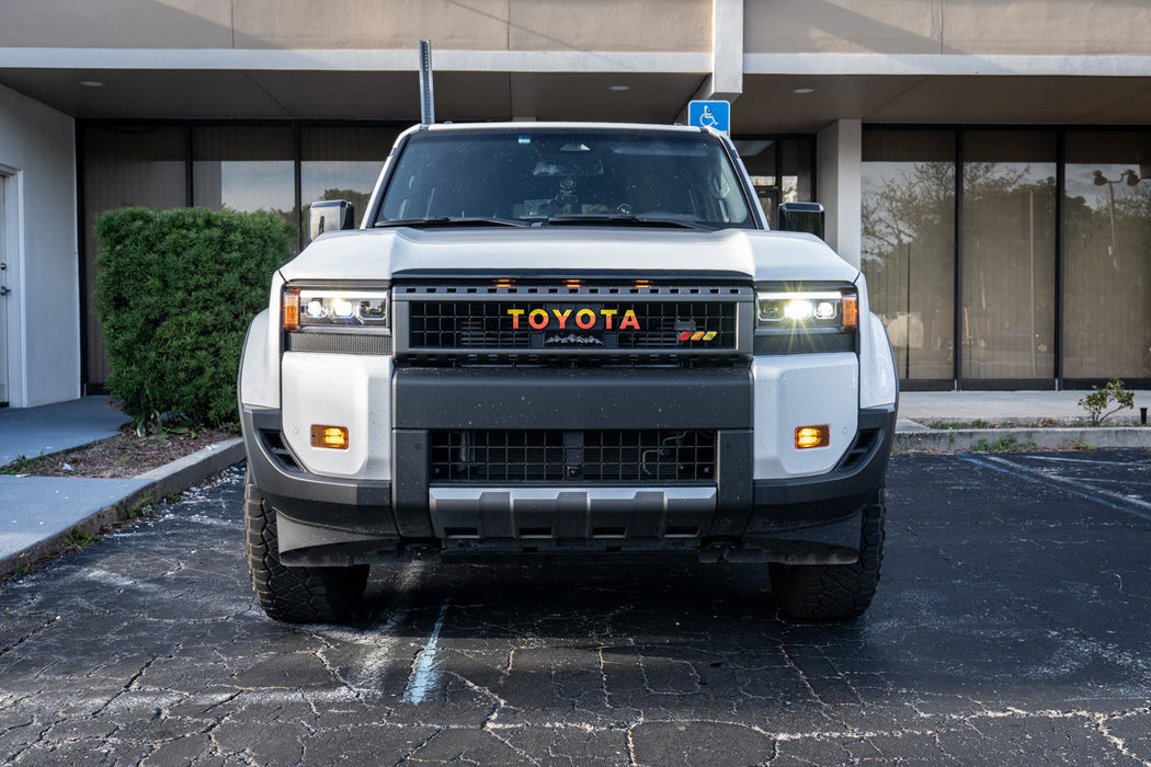 StickerFab Tri Color Topographic Grille Emblem for Tacoma (2016-2023)