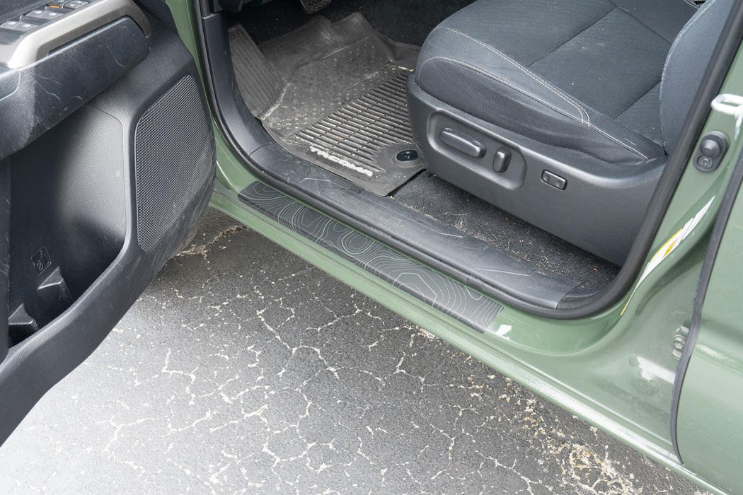 StickerFab Topo Door Sill Protectors for Tacoma (2016-2023)