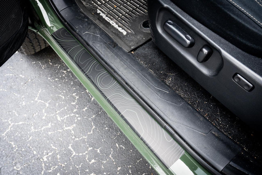 StickerFab Topo Door Sill Protectors for Tacoma (2016-2023)