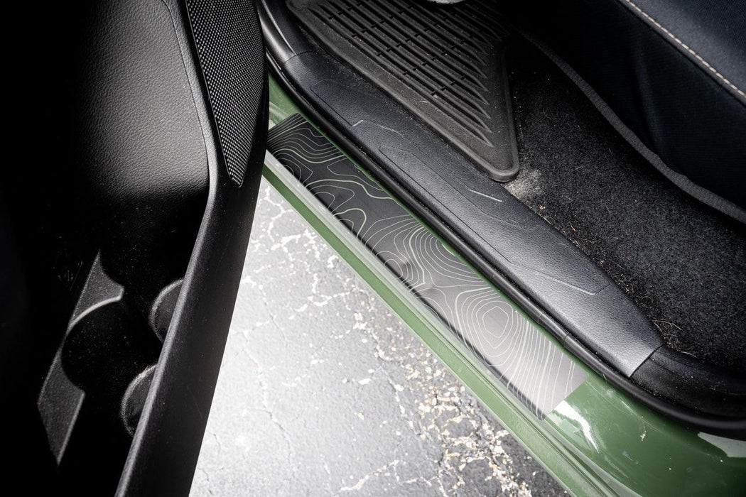 StickerFab Topo Door Sill Protectors for Tacoma (2016-2023)