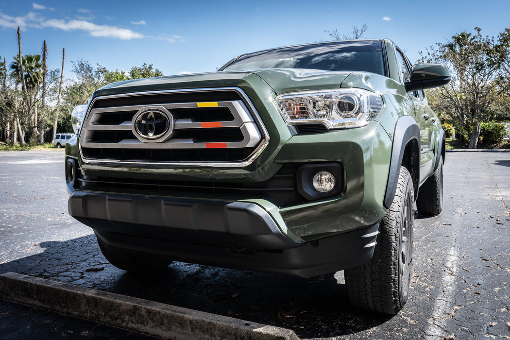 StickerFab TRD Style Heritage Tri Bar Grille Overlays for Tacoma (2016-2023)