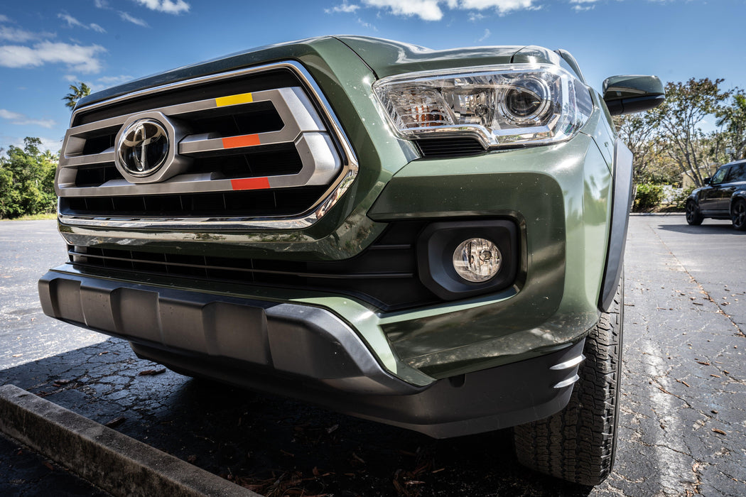 StickerFab TRD Style Heritage Tri Bar Grille Overlays for Tacoma (2016-2023)