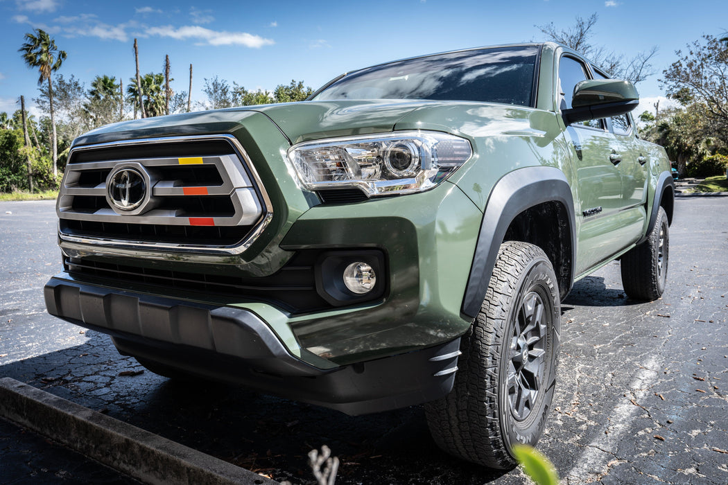 StickerFab TRD Style Heritage Tri Bar Grille Overlays for Tacoma (2016-2023)