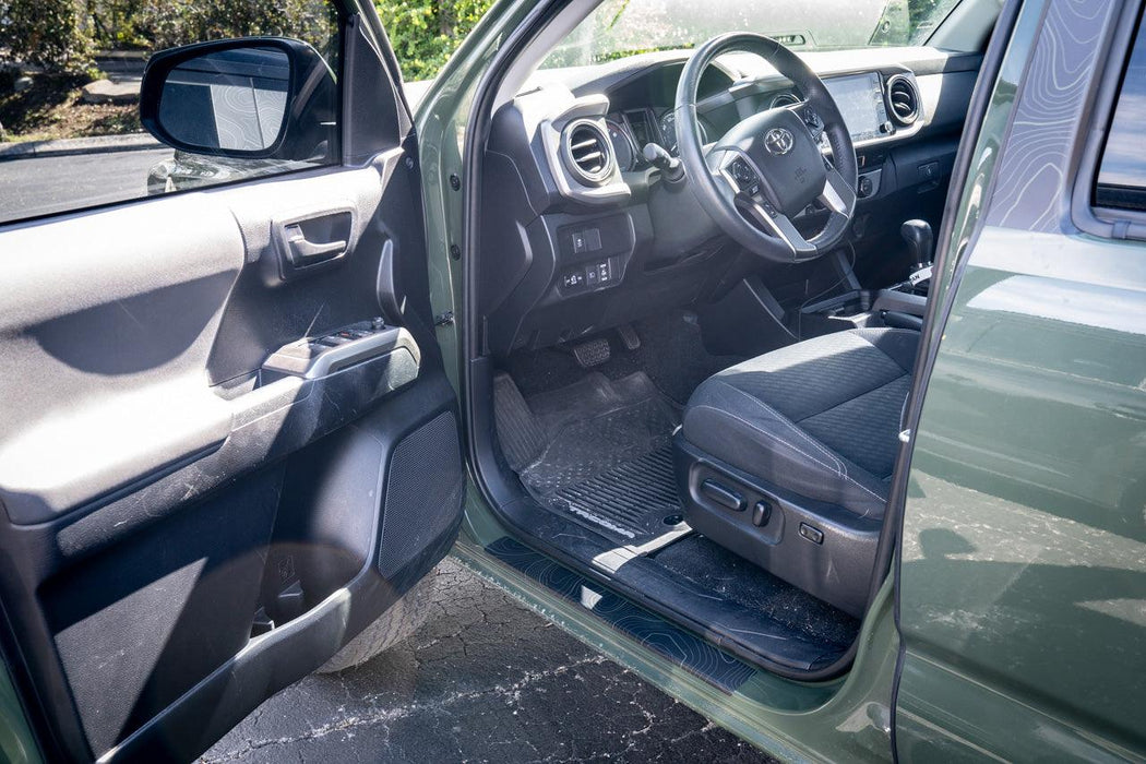 StickerFab Topo Door Sill Protectors for Tacoma (2016-2023)