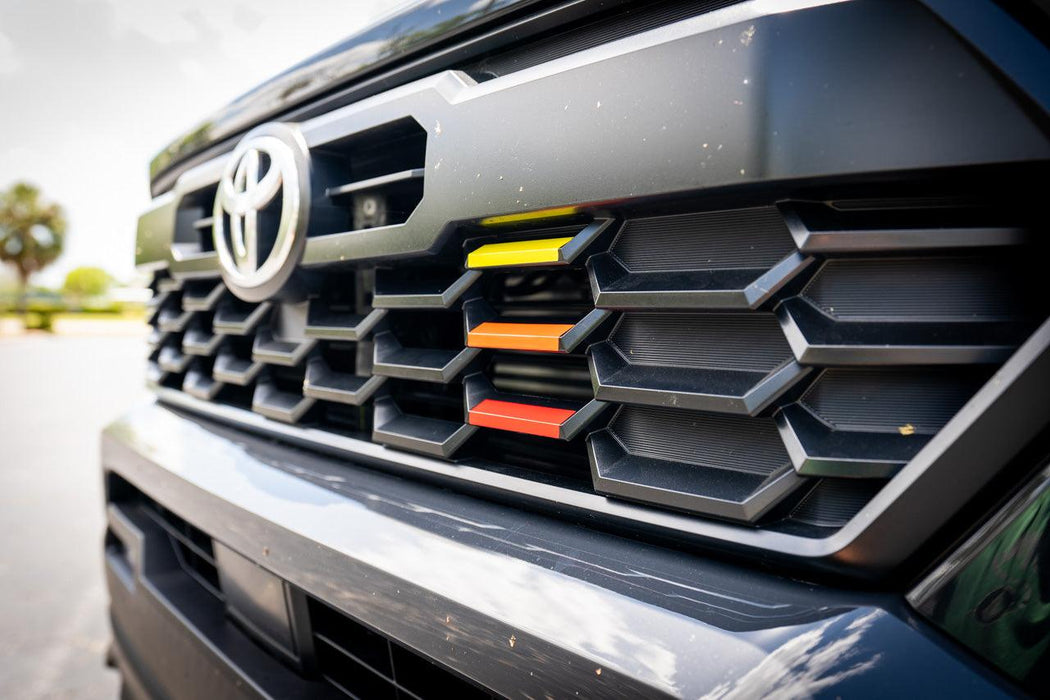 StickerFab TRD Style Heritage Grille Tri Bar Overlays for Tacoma (2024-Current)