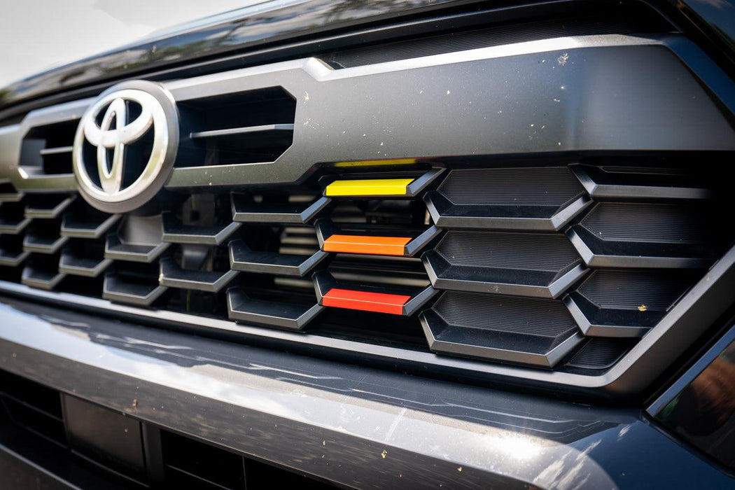 StickerFab TRD Style Heritage Grille Tri Bar Overlays for Tacoma (2024-Current)