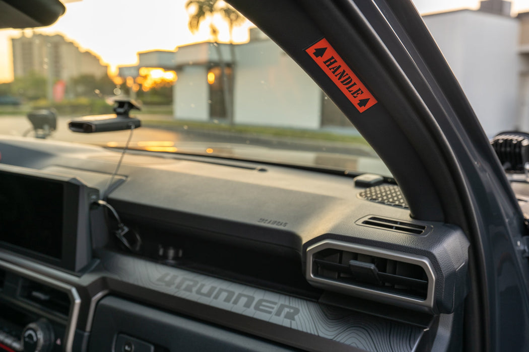 StickerFab Passenger Side Grab Handle Warning Label for Tacoma (2024-Current)