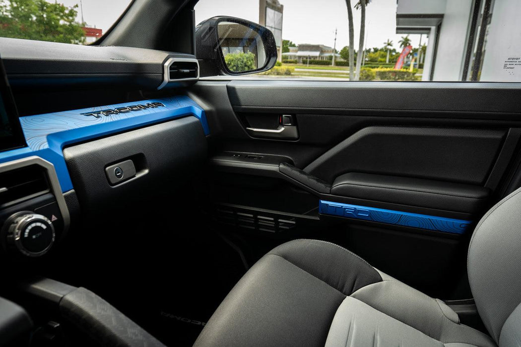 StickerFab "TRD" Door Topographic Map Overlays for Tacoma (2024-Current)