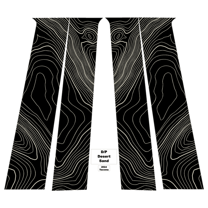 StickerFab Topo B Pillar Overlays for Tacoma (2024-Current)