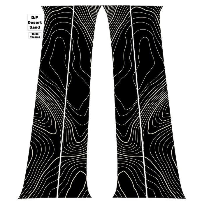 StickerFab Topo B Pillar Overlays for Tacoma (2016-2023)