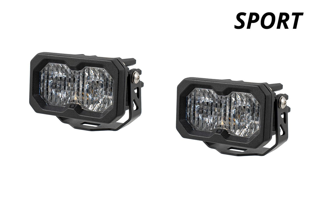 Diode Dynamics C2 2.0 SAE/DOT White Sport LED Pod (pair)
