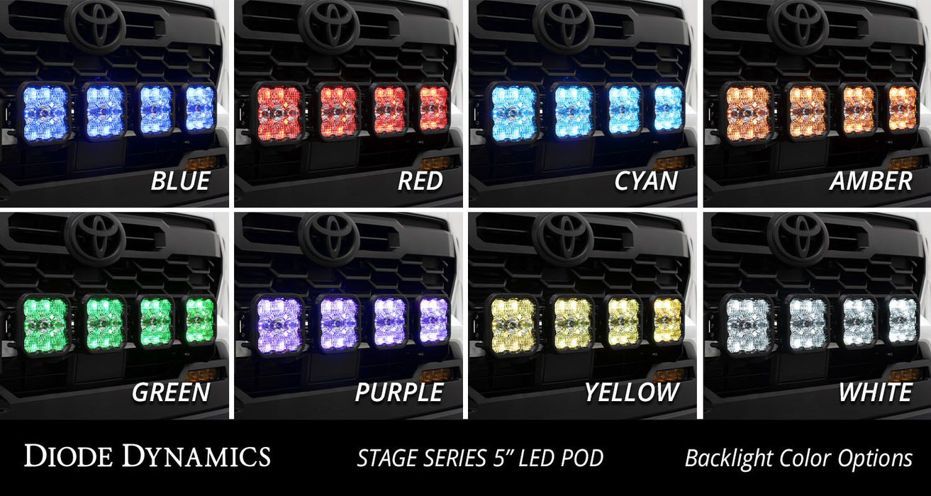 Diode Dynamics SS5 Grille CrossLink Light bar Kit for Tacoma (2024-Current)