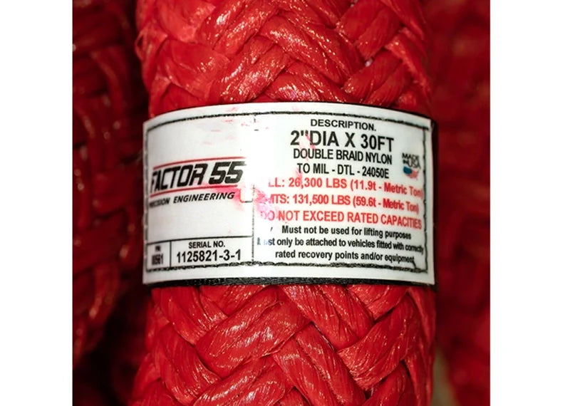 Factor 55 Extreme Duty Kinetic Energy Rope 2" X 30'