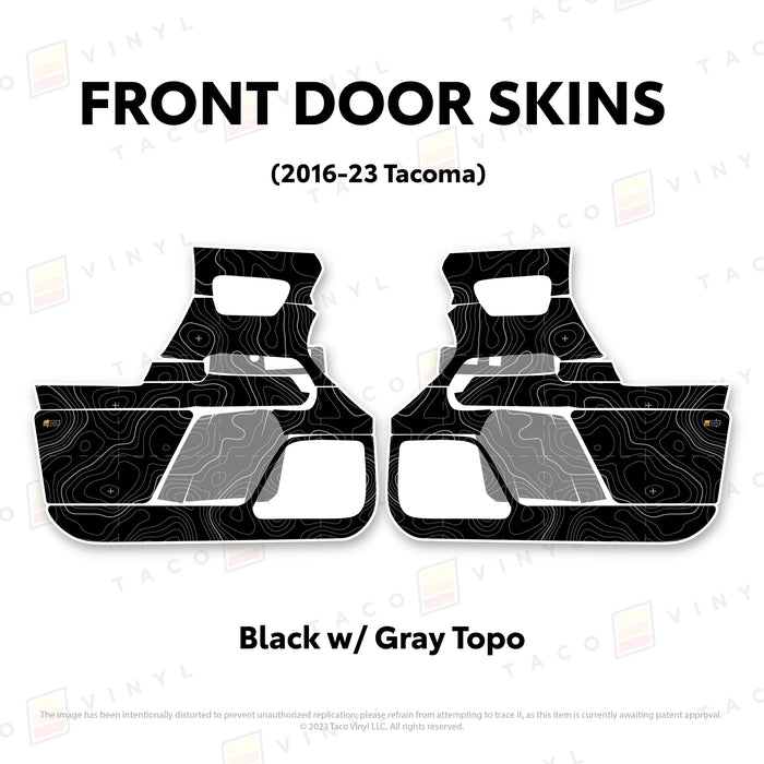 Taco Vinyl Door Skins For Tacoma (2016-2023)