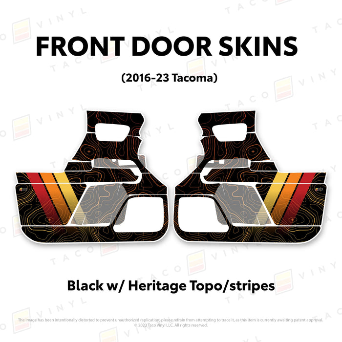 Taco Vinyl Door Skins For Tacoma (2016-2023)