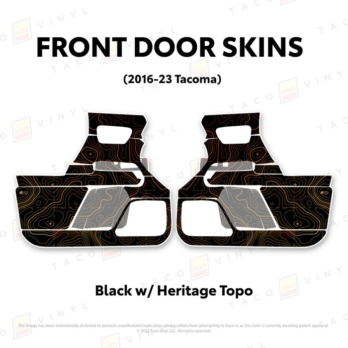 Taco Vinyl Door Skins For Tacoma (2016-2023)