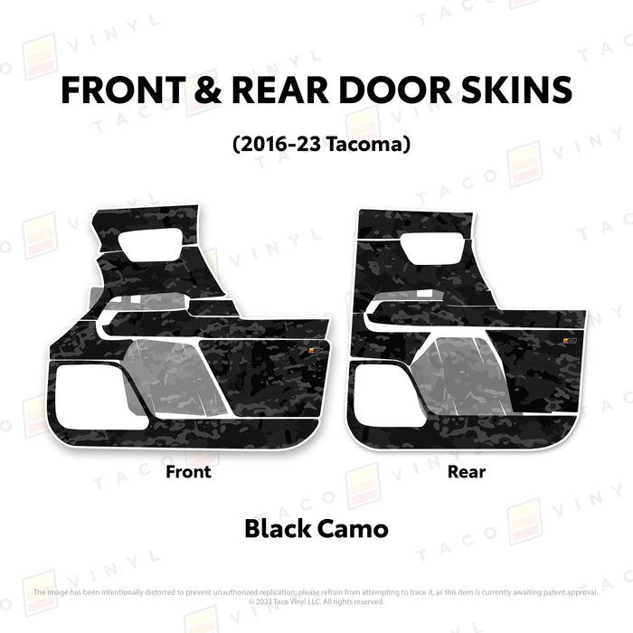 Taco Vinyl Door Skins For Tacoma (2016-2023)