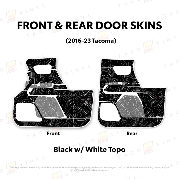 Taco Vinyl Door Skins For Tacoma (2016-2023)