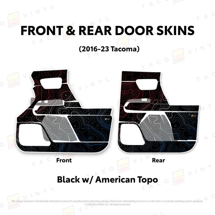 Taco Vinyl Door Skins For Tacoma (2016-2023)