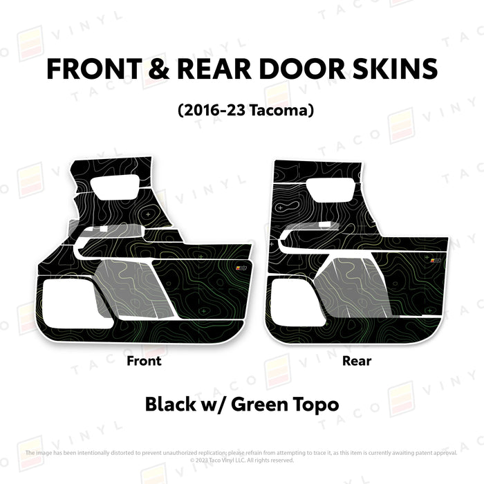 Taco Vinyl Door Skins For Tacoma (2016-2023)