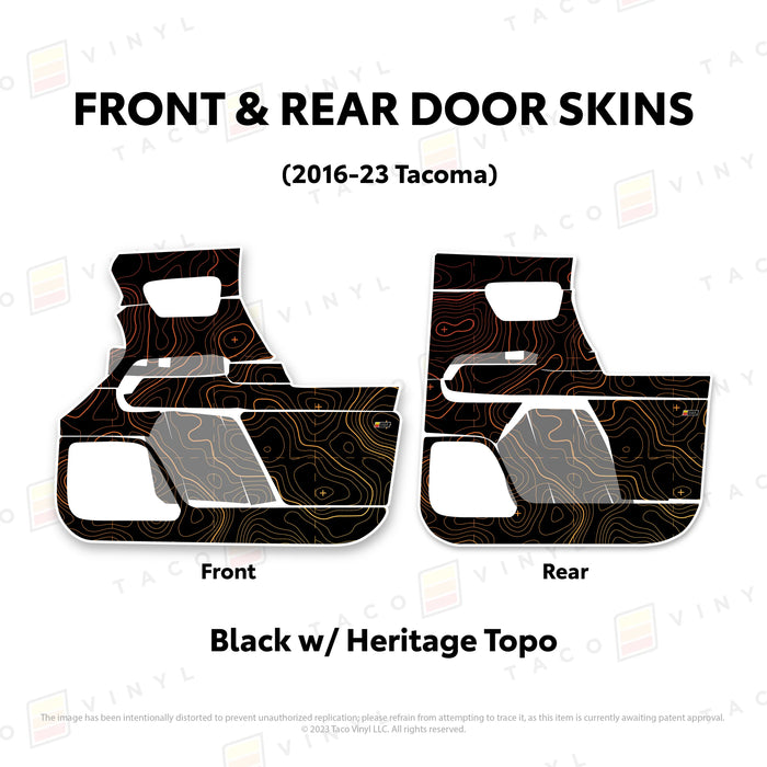 Taco Vinyl Door Skins For Tacoma (2016-2023)