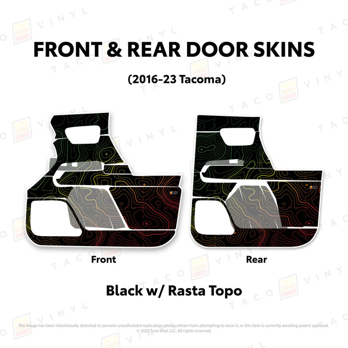 Taco Vinyl Door Skins For Tacoma (2016-2023)