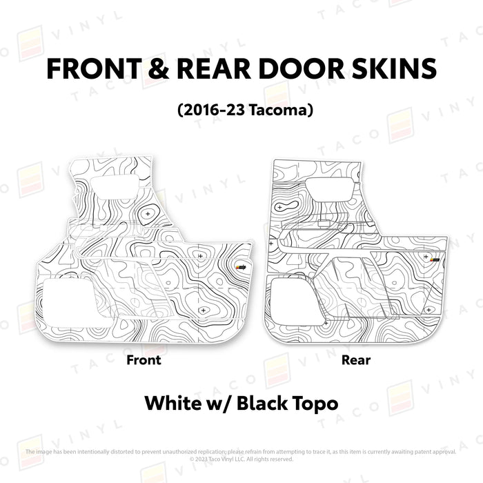 Taco Vinyl Door Skins For Tacoma (2016-2023)