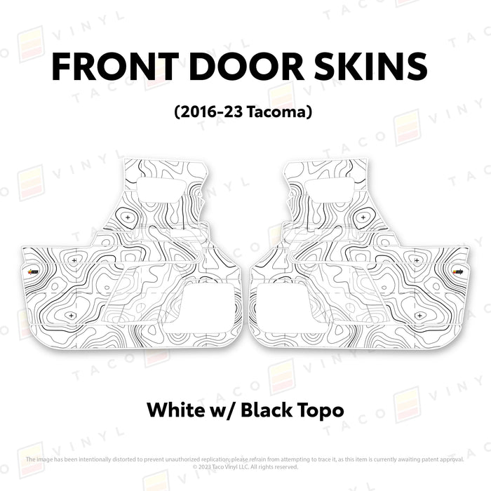 Taco Vinyl Door Skins For Tacoma (2016-2023)