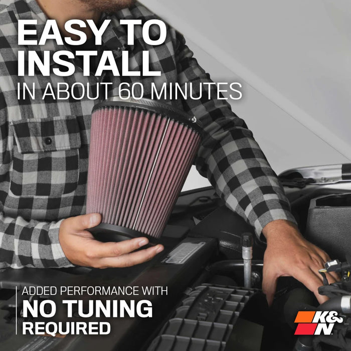 K&N 3.5L V6 Cold Air Intake - High-Flow Aluminum Tube For Tacoma (2016-2023)