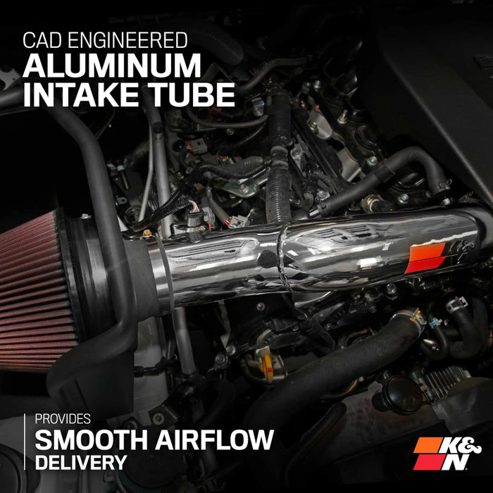 Metal Intake Tube K&N 3.5L V6 Cold Air Intake - High-Flow Aluminum Tube For Tacoma (2016 ...