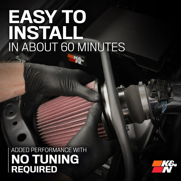 K&N Cold Air Intake System High Flow Air Filter Aluminum Tube For Tacoma (2024-Current)