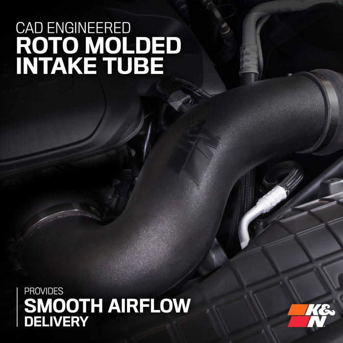 K&N Cold Air Intake System High Flow Air Filter Roto-Mold Tube For Tacoma (2024-Current)