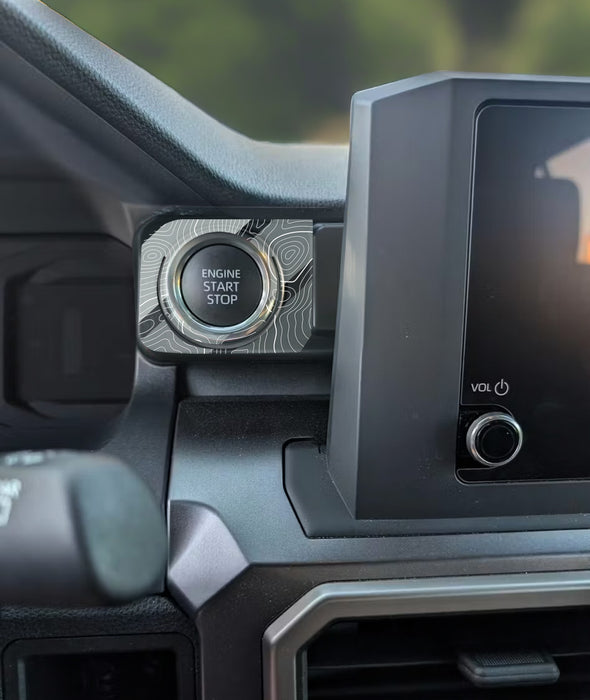 Vinyl Garage Start/Stop Button Overlay For Tacoma (2024-Current)