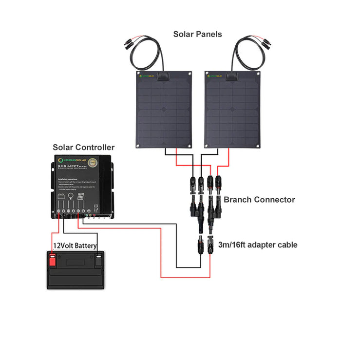 Lensun TRD Off Road 46W Hood Solar Panel For Tacoma (2016-2023)