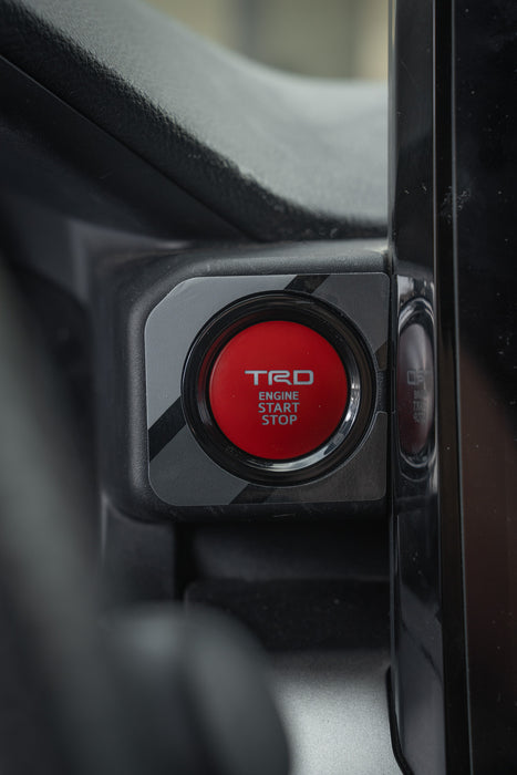 Vinyl Garage Start/Stop Button Overlay For Tacoma (2024-Current)