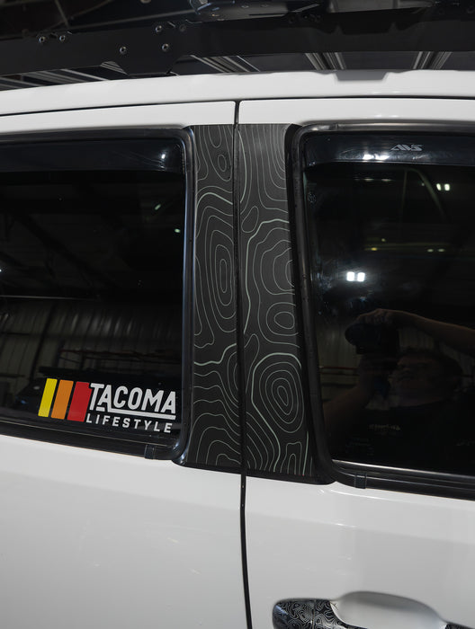 Vinyl Garage Topo B Pillar Decals For Tacoma (2016-2023)