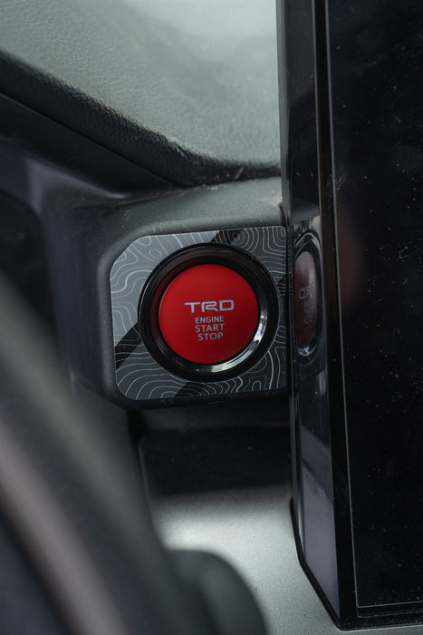 Vinyl Garage Start/Stop Button Overlay For Tacoma (2024-Current)