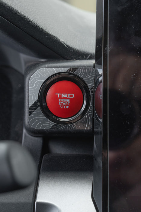 Vinyl Garage Start/Stop Button Overlay For Tacoma (2024-Current)