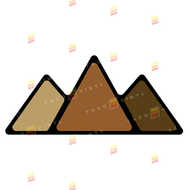 Taco Vinyl Mountain Grille Badge