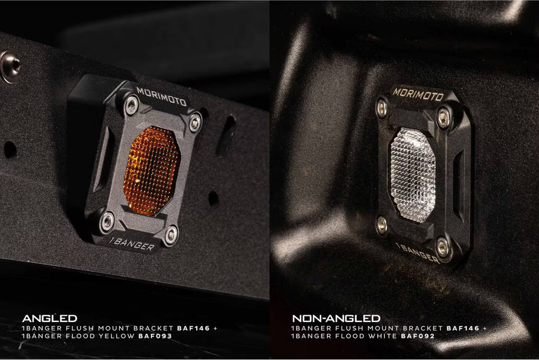 Morimoto 1 Banger Pod Lights: Flush Mounting Kit