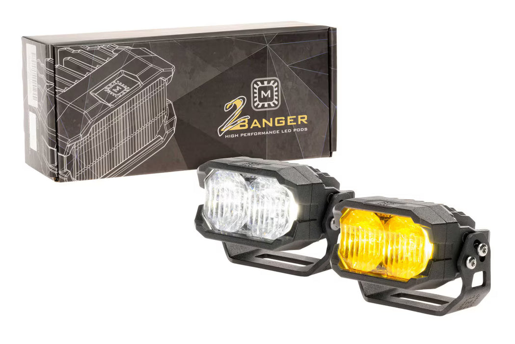 Morimoto 2 Banger LED Pods: HXB Combo Beam