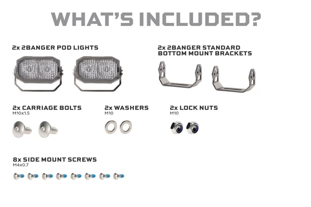 Morimoto 2 Banger LED Pods: NCS Spot Beam