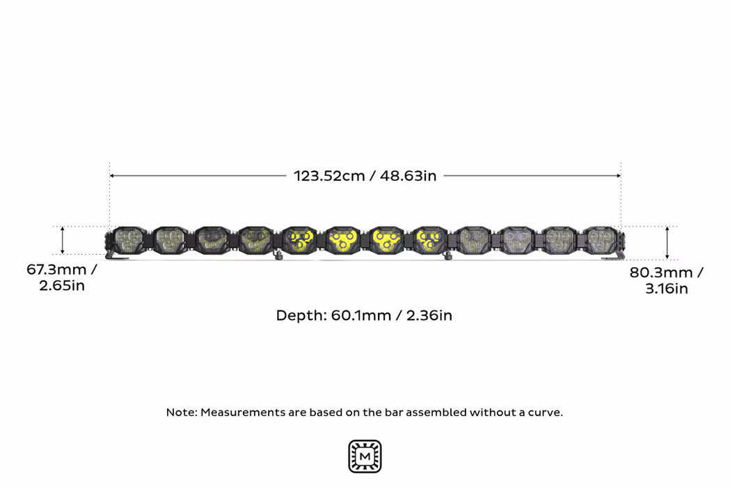 Morimoto 4 Banger Bar: 12 Pod / 48.5 "