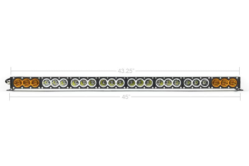 Cali Raised Prinsu Light Bar Kit w/ Dual Function Amber/White