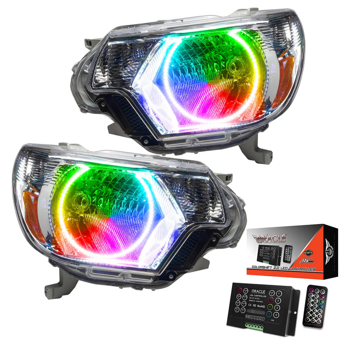 Oracle Lighting Pre-Assembled Halo Headlights - Chrome For Tacoma (2012-2015)